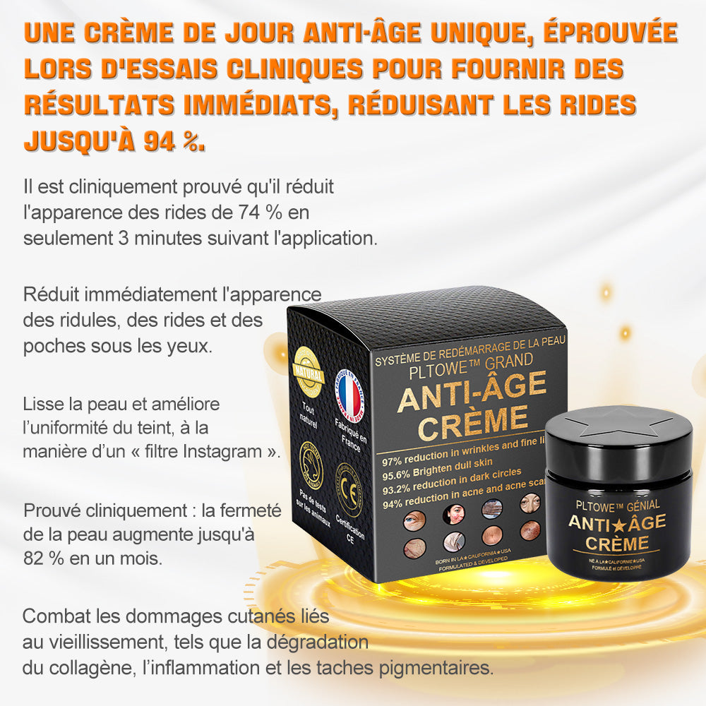 🔥PLTOWE™ Crème Super Anti-Âge🔥 Remise limitée aux 30 dernières minutes (Convient à tous les âges)