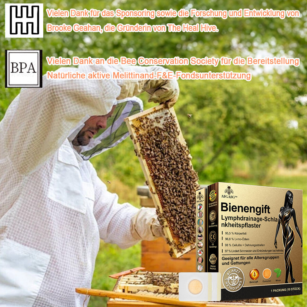 🏆🐝 AFGAFG™ Bienen-Venom Lymphatischer Drainage Schlank-Patch【Empfohlen vom Arzt - Geeignet für Männer und Frauen】