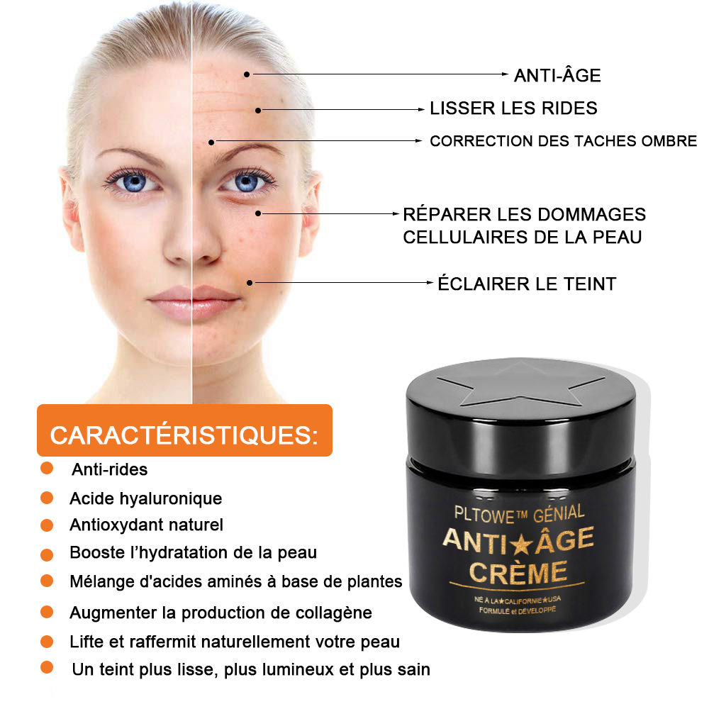 🔥PLTOWE™ Crème Super Anti-Âge🔥 Remise limitée aux 30 dernières minutes (Convient à tous les âges)