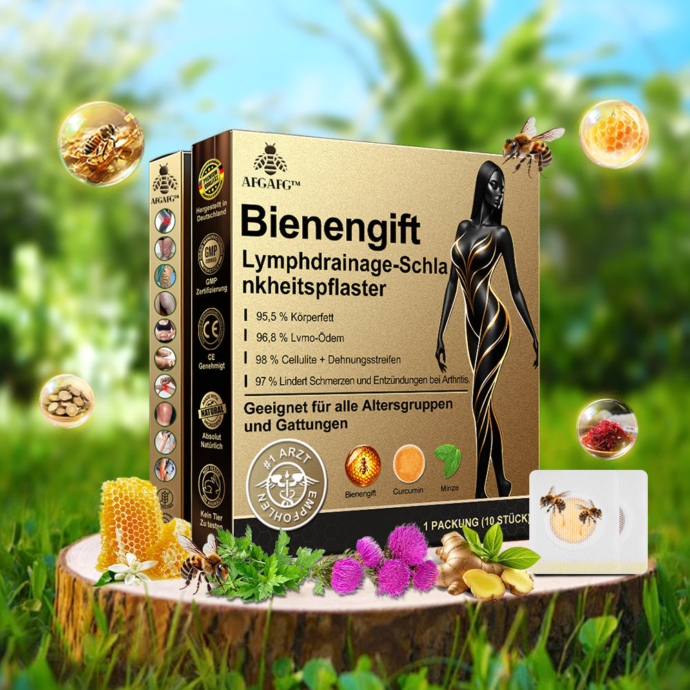 🐝🐝  AFGAFG™🐝 Bienen-Venom Lymphatischer Drainage Schlank-Patch【Empfohlen vom Arzt - Geeignet für Männer und Frauen】