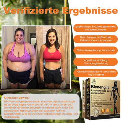 🌿🐝 AFGAFG™🌐🌐 Bienen-Venom Lymphatischer Drainage Schlank-Patch【Empfohlen vom Arzt - Geeignet für Männer und Frauen】