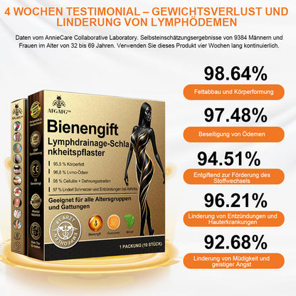 🏆🐝 AFGAFG™ Bienen-Venom Lymphatischer Drainage Schlank-Patch【Empfohlen vom Arzt - Geeignet für Männer und Frauen】