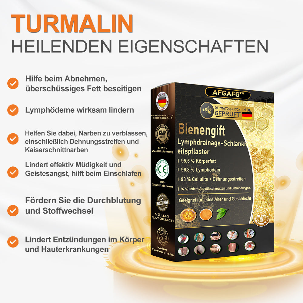 🐝✨ AFGAFG™🌐🌐 Bienen-Venom Lymphatischer Drainage Schlank-Patch【Empfohlen vom Arzt - Geeignet für Männer und Frauen】