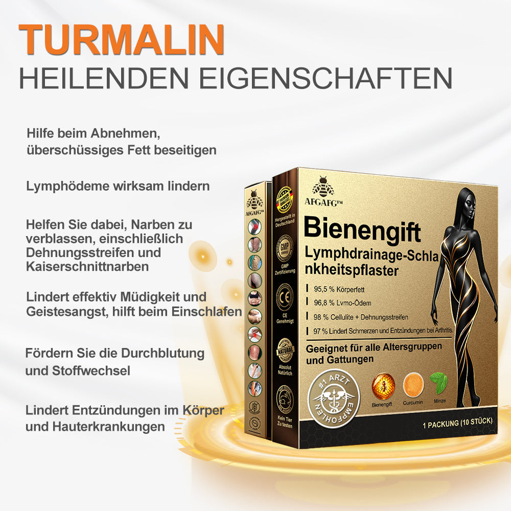 🏆🐝 AFGAFG™ Bienen-Venom Lymphatischer Drainage Schlank-Patch【Empfohlen vom Arzt - Geeignet für Männer und Frauen】