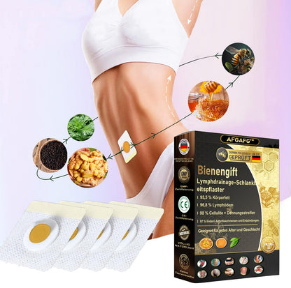 🐝✨ AFGAFG™🌐🌐 Bienen-Venom Lymphatischer Drainage Schlank-Patch【Empfohlen vom Arzt - Geeignet für Männer und Frauen】