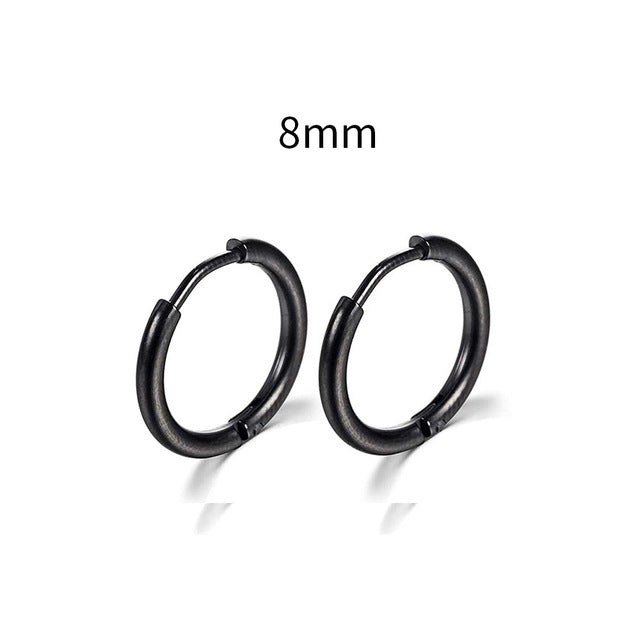 2022 New Simple Stainless Steel Gold Small Hoop Earrings for Women Men Cartilage Ear Piercing Jewelry Pendientes Hombre Mujer