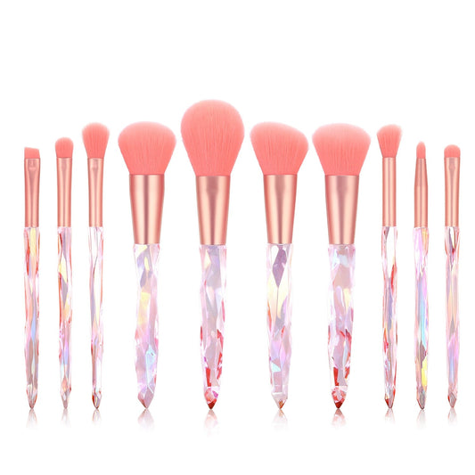 Diamond Makeup Brushes Set Bag Professional Cosmetic Foundation Powder Eyeshadow Blending Blush Concealer Brush Tools