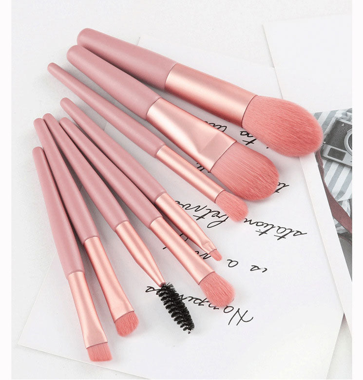 8Pcs Professional Makeup Brush Set Soft Fluffy Hair Brushes Eye Shadow Foundation Blush Blending Beauty Cosmetics Makeup Tools